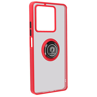 Avizar Coque pour Xiaomi Redmi Note 13 5G Bague Métallique Fonction Support Rouge