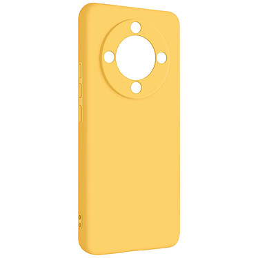 Avizar Coque pour Honor Magic 6 Lite 5G Semi-rigide Soft-touch Anti-traces Jaune