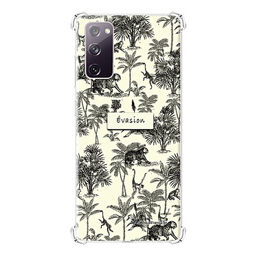 LaCoqueFrançaise Coque Samsung Galaxy S20 FE Silicone antichocs Solides coins renforcés  transparente Motif Botanic Evasion