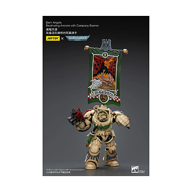 Acheter Warhammer 40k - Figurine 1/18 Dark Angels Deathwing Ancient with Company Banner 12 cm
