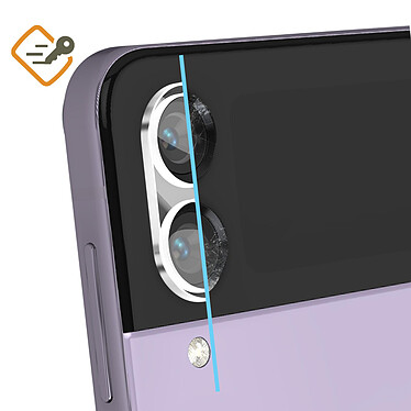 Avizar Film Caméra pour Samsung Galaxy Z Flip 4 Verre Trempé 9H Anti-traces  Transparent pas cher