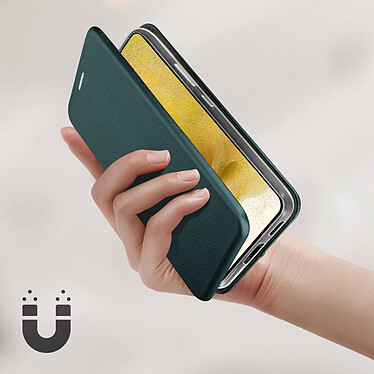 Acheter Avizar Housse Samsung Galaxy S22 Clapet Porte-carte Support Finition Satinée vert