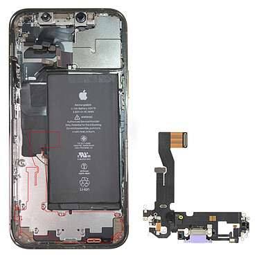 Avis Clappio Connecteur de Charge pour iPhone 12 et 12 Pro de Remplacement Connecteur Lightning Microphone intégré Violet