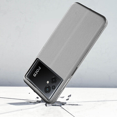 Avis Avizar Housse pour Xiaomi Poco M5 Porte-carte Support Vidéo Découpe caméra  Argent