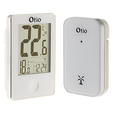 Thermomètre int/ext sans fil Blanc - Otio Thermomètre int/ext sans fil Blanc - Otio