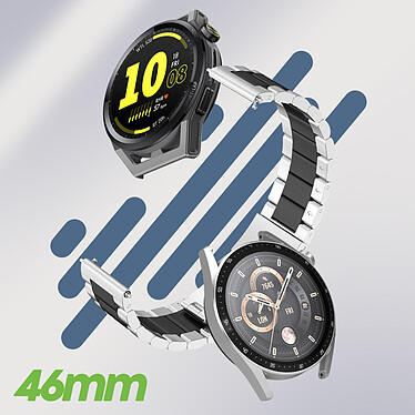 Avis Avizar Bracelet pour Huawei Watch GT Runner / Watch GT 3 46mm Maille Noir