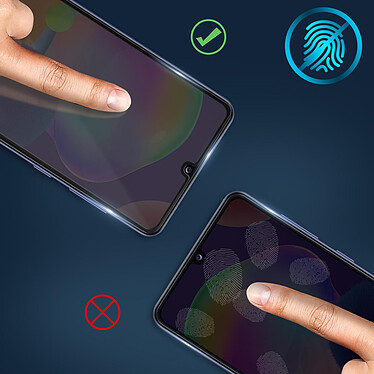Avizar Film Samsung Galaxy A31 Verre Trempé Biseauté Transparent au Contour Noir pas cher