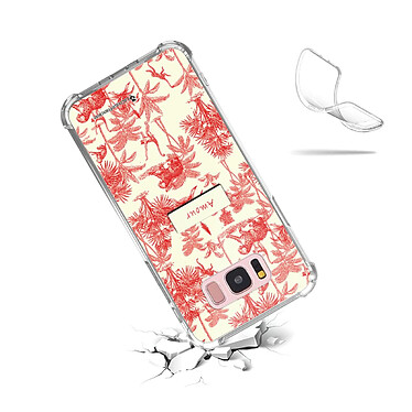 Acheter LaCoqueFrançaise Coque Samsung Galaxy S8 Plus Silicone antichocs Solides coins renforcés  transparente Motif Botanic Amour