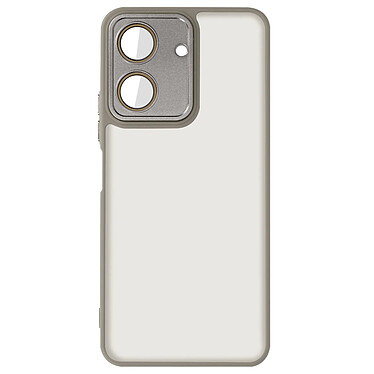 Avizar Coque pour Xiaomi Redmi 13C Dos Rigide Fumé Bloc Caméra Protégé Gris Clair