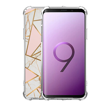 Avis LaCoqueFrançaise Coque Samsung Galaxy S9 Plus anti-choc souple angles renforcés transparente Motif Marbre Rose