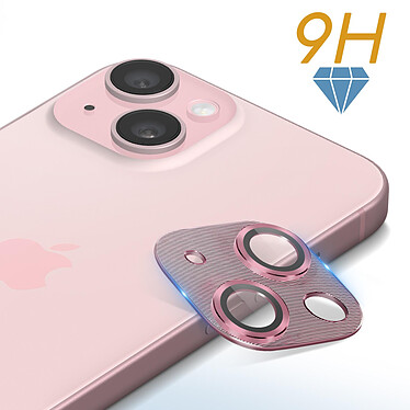 Avis Enkay Verre Trempé Caméra pour iPhone 15 et 15 Plus Cadre Alliage Aluminium  Rose