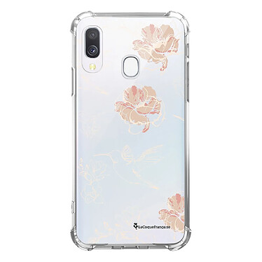 LaCoqueFrançaise Coque Samsung Galaxy A20e Silicone antichocs Solides coins renforcés  transparente Motif Fleurs Blanches