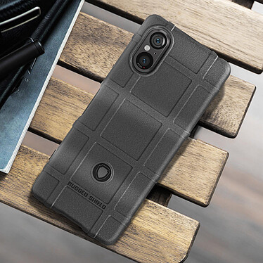 Avis Avizar Coque pour Sony Xperia 5 V Silicone Antichoc Motif en relief  Noir
