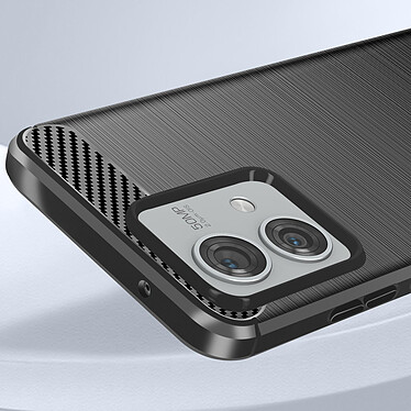Acheter Avizar Coque pour Motorola Moto G84 Effet Carbone Silicone Flexible Antichoc  Noir