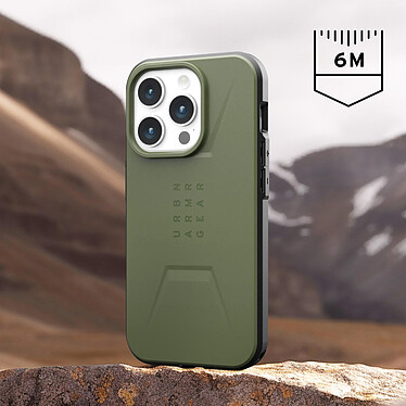 Avis UAG Coque Anti-chutes pour iPhone 15 Pro Anneau MagSafe Vert Olive