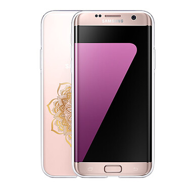 Avis LaCoqueFrançaise Coque Samsung Galaxy S7 Edge 360 intégrale transparente Motif Mandala Or Tendance