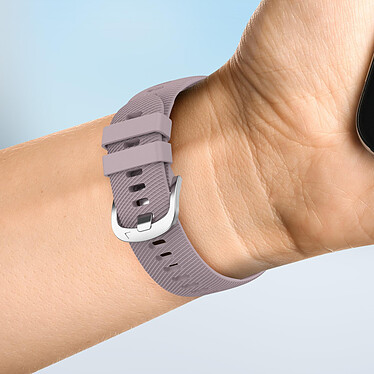 Avizar Bracelet pour Honor Magic Watch 2 46mm Silicone Texturé Gris Lavande pas cher