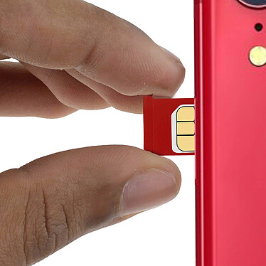 Avis Clappio Tiroir Carte SIM de Remplacement pour iPhone SE 2022, SE 2020 et 8  Rouge