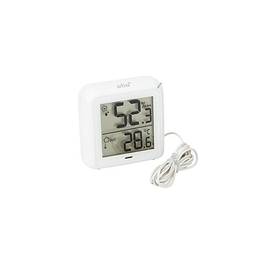 Thermomètre –hygromètre à sonde de température filaire blanc - Otio