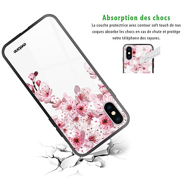Avis Evetane Coque iPhone X/Xs Coque Soft Touch Glossy Cerisier Design