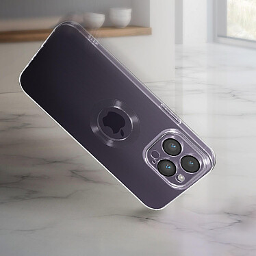 Avis Avizar Coque iPhone 14 Pro Silicone Souple Bloc Caméra Couvert  Transparent