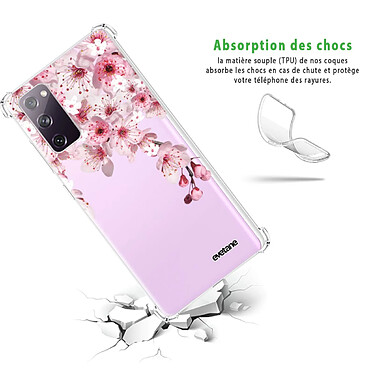 Avis Evetane Coque Samsung Galaxy S20 FE anti-choc souple angles renforcés transparente Motif Cerisier