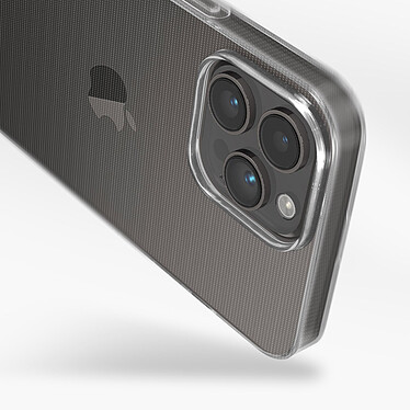 Avis Avizar Coque pour iPhone 14 Pro Max Silicone Souple et Film Verre Trempé 9H  transparent contour noir