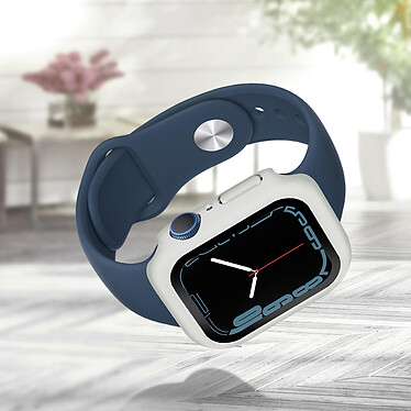 Acheter Avizar Coque Apple Watch Serie 7 (45mm) Rigide Finition Soft-touch Enkay blanc