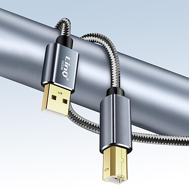 Acheter LinQ Câble USB-A 2.0 vers USB-B 2.0 Transfert Rapide et Stable Nylon tressé 3m  Noir