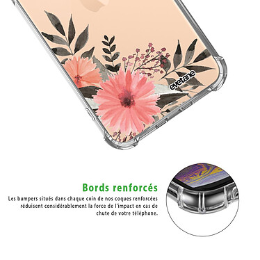 Acheter Evetane Coque iPhone 11 Pro anti-choc souple angles renforcés transparente Motif Fleurs roses