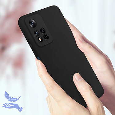 Acheter Avizar Coque pour Xiaomi Redmi Note 11 Pro Plus Silicone Semi-rigide Finition Soft-touch Fine  noir