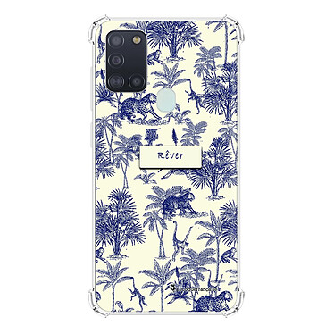 LaCoqueFrançaise Coque Samsung Galaxy A21S Silicone antichocs Solides coins renforcés  transparente Motif Botanic Rêve