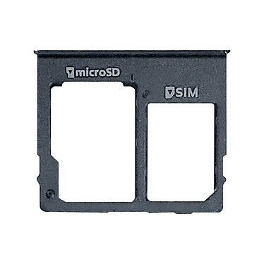 Clappio Tiroir Carte pour Samsung Galaxy A10e Nano SIM et Micro SD de remplacement Noir