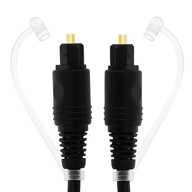 LinQ Câble Toslink Audio Numérique avec Lumière Fibre Optique 3m  Noir