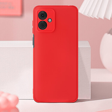 Avis Avizar Coque pour Motorola Moto G14 Silicone Semi-rigide Doux au Toucher  Rouge