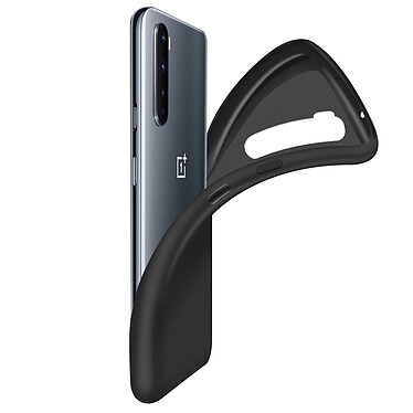 Avizar Coque OnePlus Nord Silicone Gel Flexible Ultra-fine et Légère Noir pas cher