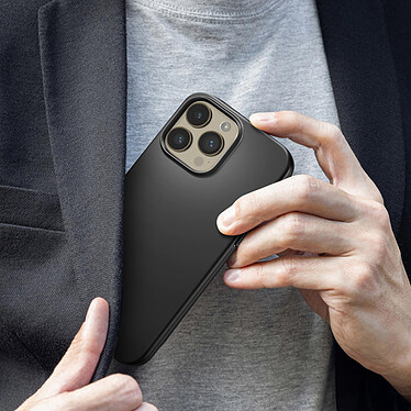 Spigen SGP Coque pour iPhone 14 Pro Max Bi-matière Antichoc Ultra-Fine Série Thin Fit  Noir pas cher