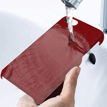 Acheter Avizar Coque pour iPhone SE 2020 / 8 / 7 Rigide Finition Tissu Ultra-fine Lavable à l'eau Rouge