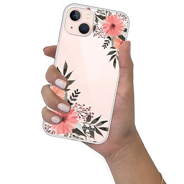 Evetane Coque iPhone 13 360 intégrale transparente Motif Fleurs roses Tendance pas cher