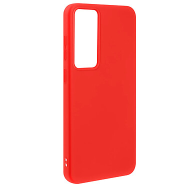 Avizar Coque pour Samsung Galaxy S24 Plus Semi-rigide Soft-touch Anti-traces Rouge