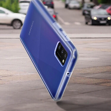 Avizar Coque Samsung Galaxy A41 Protection Arrière Rigide + Avant Souple - Transparent pas cher