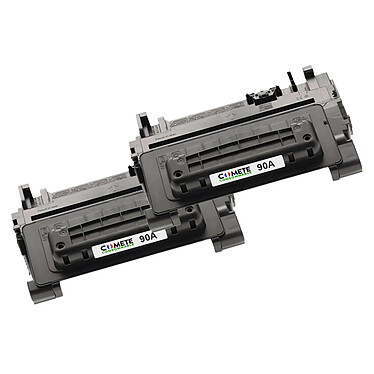 COMETE - HP 90A - Pack de 2 Toners Compatibles avec HP 90A CE390A (90X CE390X) pour Imprimante HP - Noir - Marque française