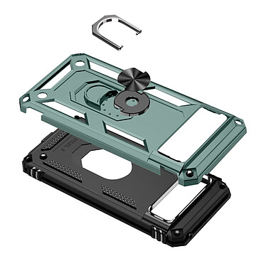 Avizar Coque pour Google Pixel 8a Hybride Bague Support Magnétique Vert Pâle pas cher