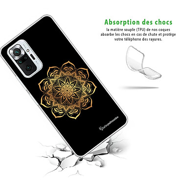 Avis LaCoqueFrançaise Coque Xiaomi Redmi Note 10 Pro 360 intégrale transparente Motif Mandala Or Tendance