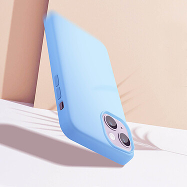 Avis Moxie Coque pour iPhone 14 Hybride Semi-rigide Fine Légère Intérieur Doux  bleu acier