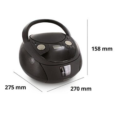 Avis Metronic 477139 - Lecteur CD Dynamic Sound MP3 Bluetooth avec port USB - noir
