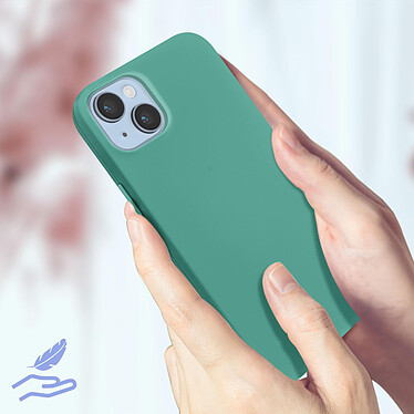 Acheter Avizar Coque pour iPhone 14 Silicone Semi-rigide Finition Soft-touch Fine  turquoise