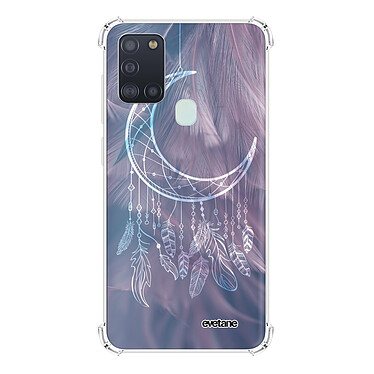 Evetane Coque Samsung Galaxy A21S anti-choc souple angles renforcés transparente Motif Lune Attrape Rêve