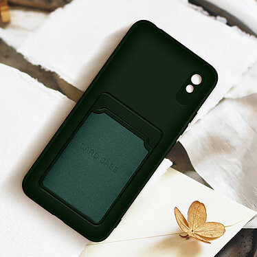 Acheter Forcell Coque pour Xiaomi Redmi 9A Silicone Souple Porte-carte Fine Légère  Vert