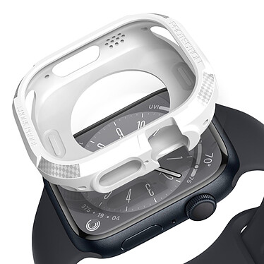 Acheter Avizar Coque pour Apple Watch 8 7 41mm et 6 5 4 2 40mm et 3 2 1 38mm Fibre de Carbone  blanc